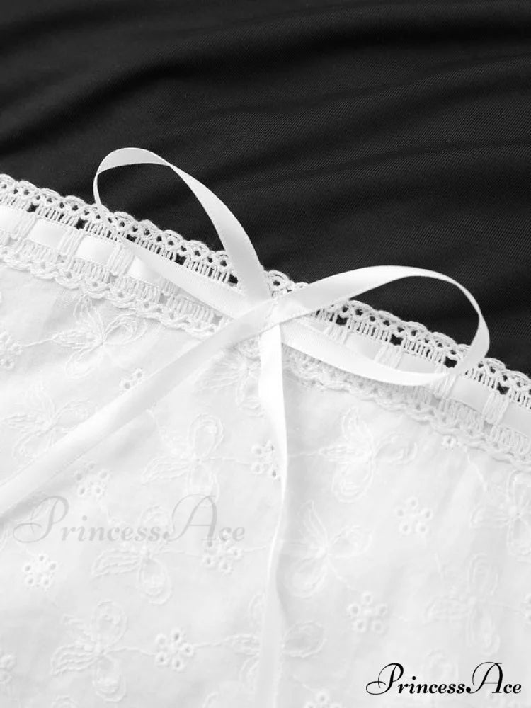 Contrast High Split Sheer Ribbed Classic Knit Maxi Dress - Black