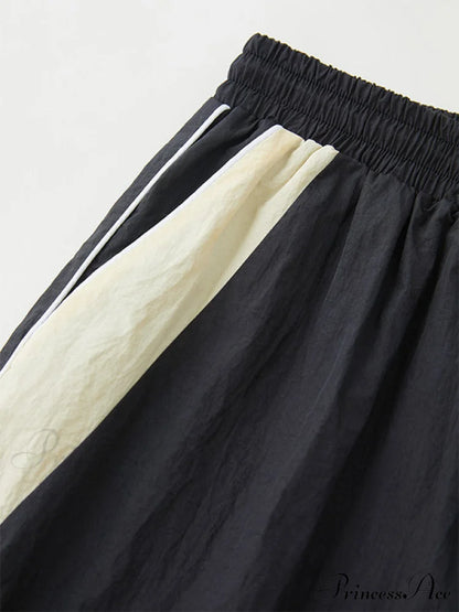 Contrast Paneled Graceful Corset Top