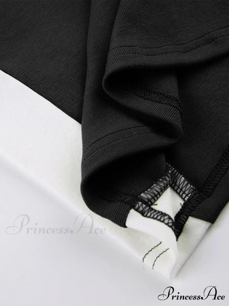 Contrast Trim Rib-Knit Trendy Crop Cami Top