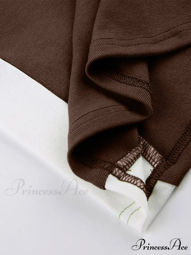 Contrast Trim Rib-Knit Trendy Crop Cami Top