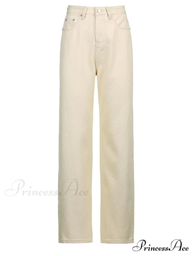 Corduroy Patchwork High Trendy Waist Straight Pants