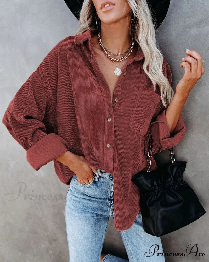 Corduroy Tunic Ladies Coats 4 / S