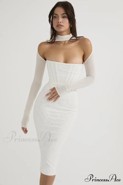 Corset Couture Stylish Bodycon Midi Dress