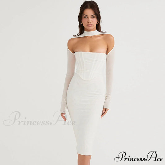 Corset Couture Stylish Bodycon Midi Dress XS / Black