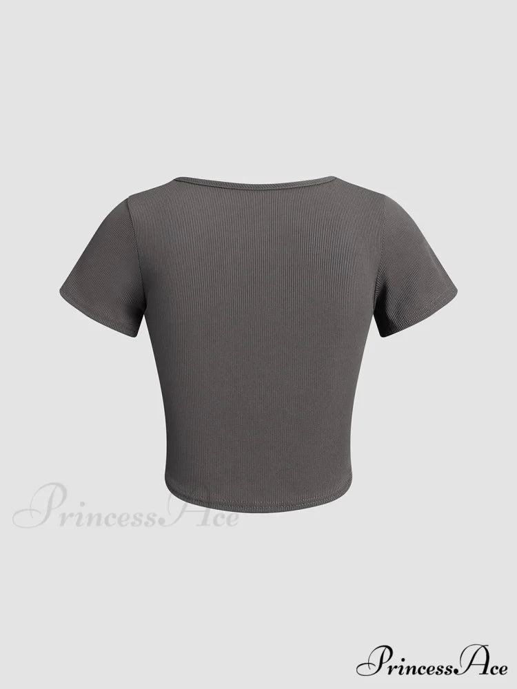 Corset Square Graceful Neck Shirt