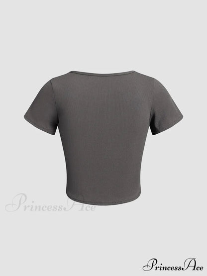 Corset Square Graceful Neck Shirt