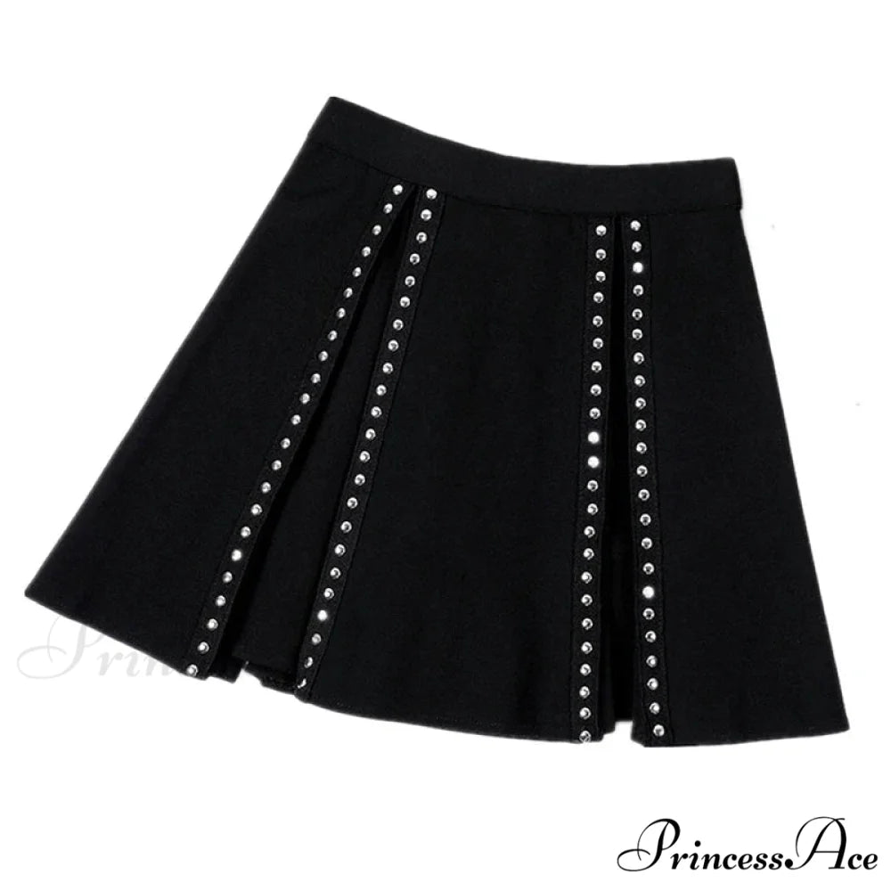 Cosplay Y2k Women High Waist Korean Style Pleated for Girls Cute Sweet Ladies Plaid Mini Skirt BLACK / S