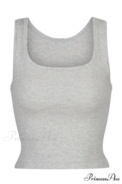 Cotton Elegant Rib Tank S / 3#