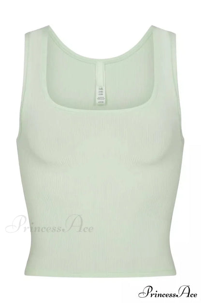 Cotton Elegant Rib Tank S / 5#