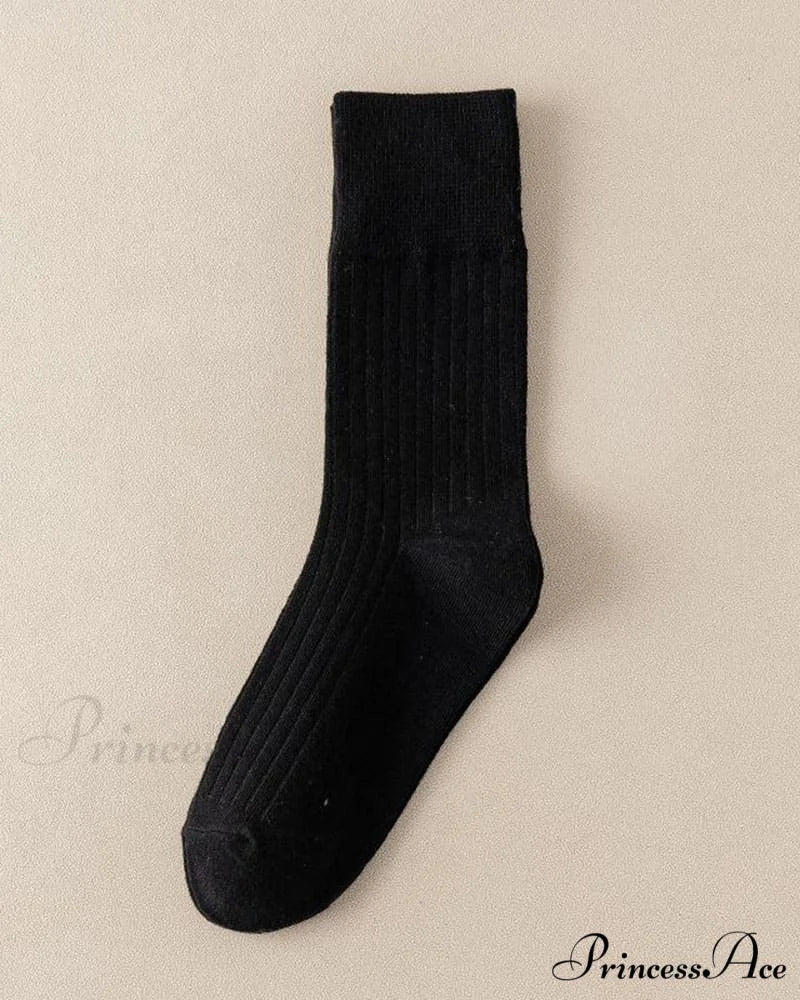 Cotton Socks Black / Unisize