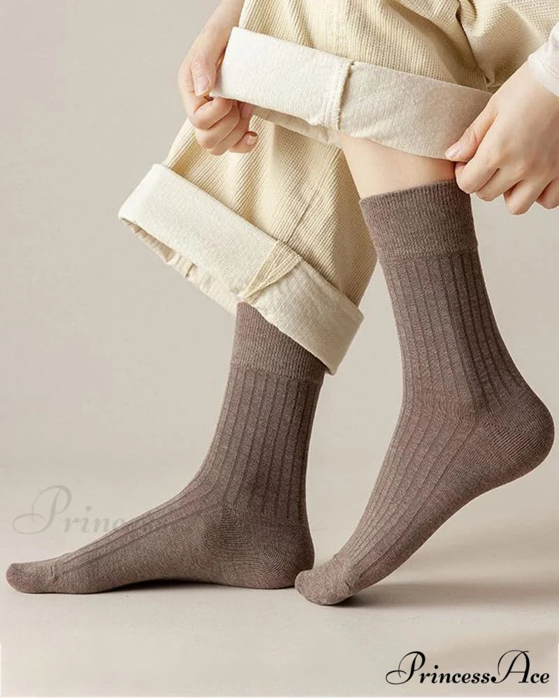 Cotton Socks Brown / Unisize