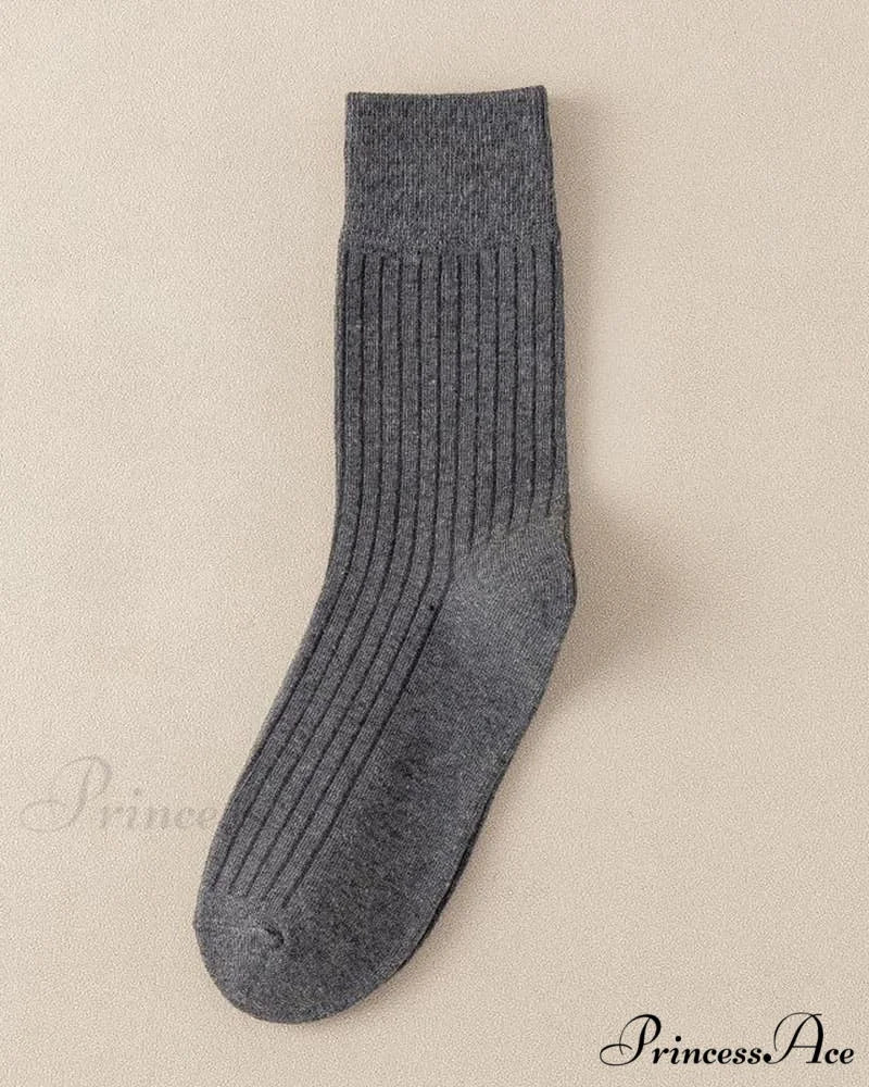Cotton Socks Dark Gray / Unisize