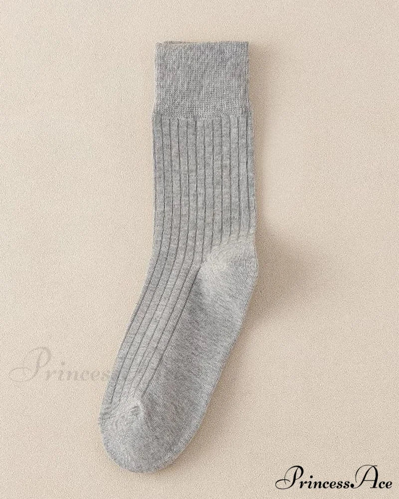 Cotton Socks Light Gray / Unisize