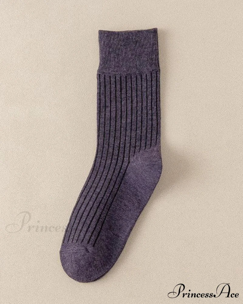Cotton Socks Purple / Unisize