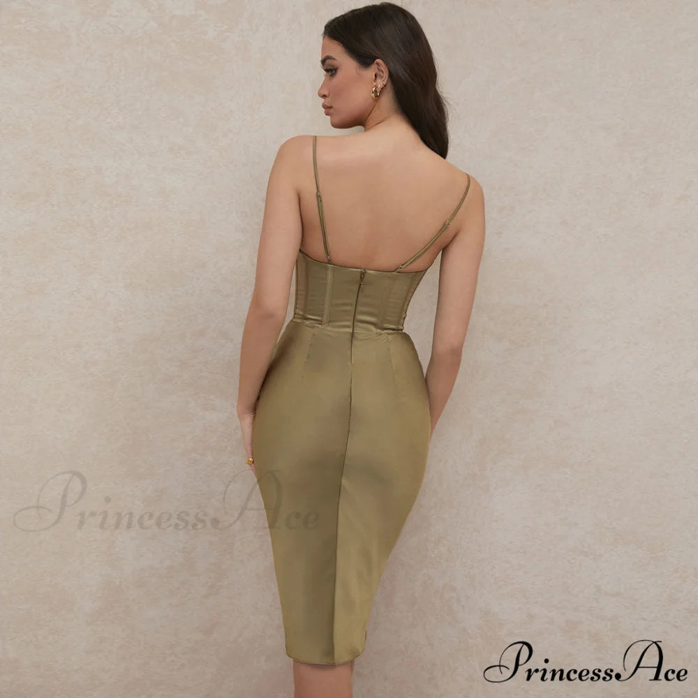 Cowl Neck Graceful Tank Top XL / Green