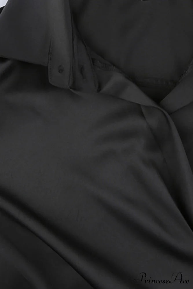 Cowl Neck Ruched Dress