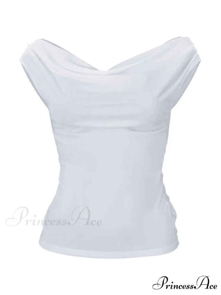 Cowl Neck Strapless Slit Modern Maxi Evening Dress - Green