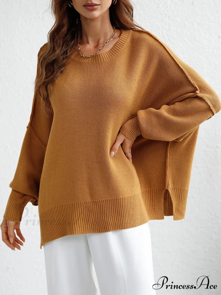 Cozy Stylish Elegant Chic Casual Comfortable Soft Warm Sweater Yellow / S