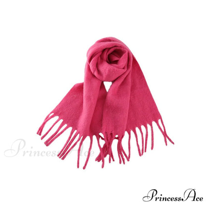 Cozy Warm Soft Thick Elegant Stylish Trendy Modern Scarf White