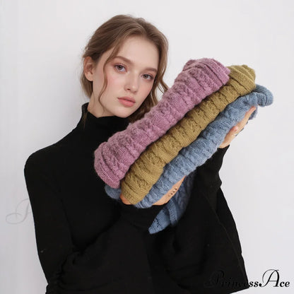 Cozy Warm Stylish Elegant Trendy Modern Soft Comfortable Knitted Scarf Mustard Yellow