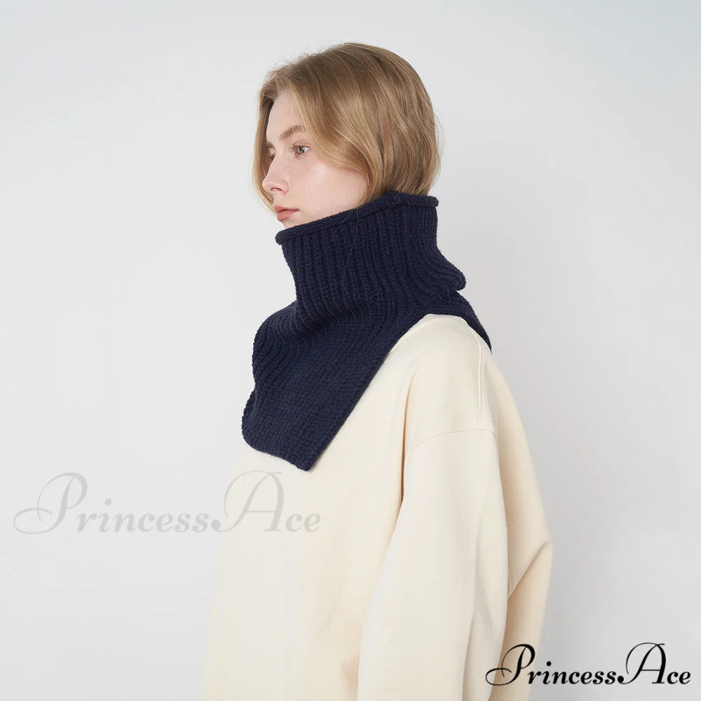 Cozy Warm Stylish Soft High Neck Thick Comfortable Elegant Scarf Off-white