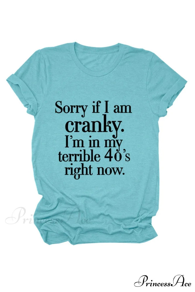 Cranky Patterned T-shirt Dark Blue / S