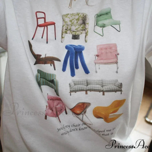 Create Seats Printed Retro T-shirt t-shirt-250223