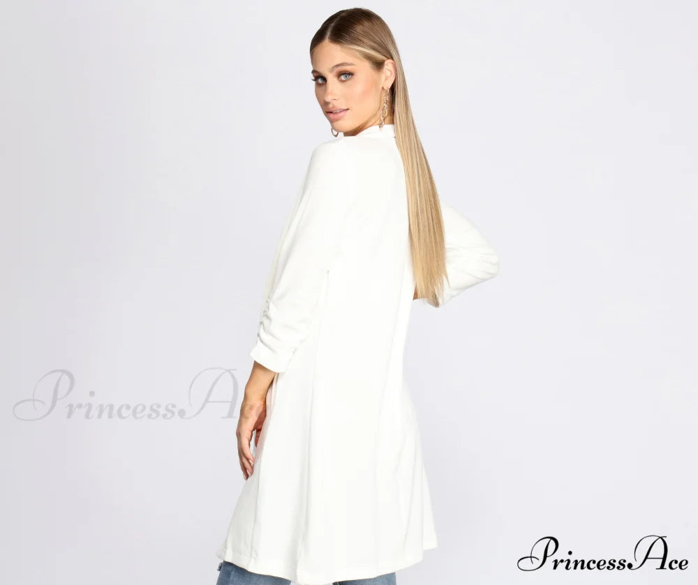 Crepe Longline Blazer for Boss Babes