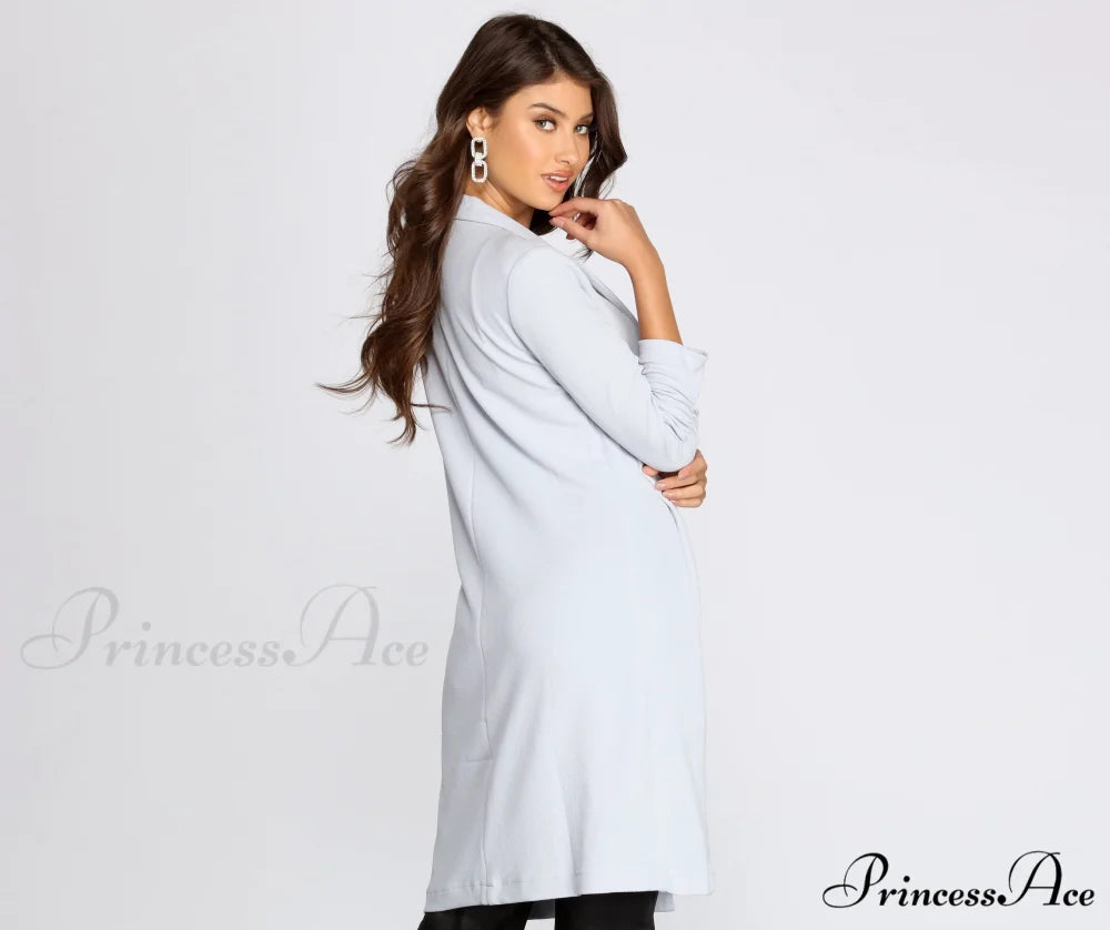 Crepe Longline Blazer for Boss Babes