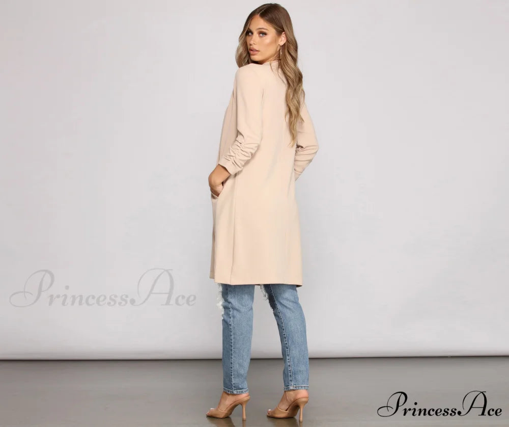 Crepe Longline Blazer for Boss Babes