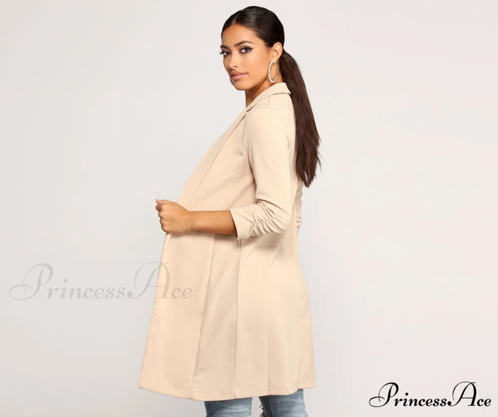 Crepe Longline Blazer for Boss Babes