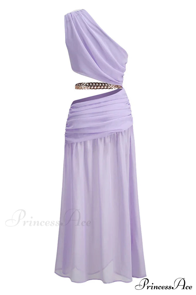 Cressida Split Stylish Chain Maxi Dress