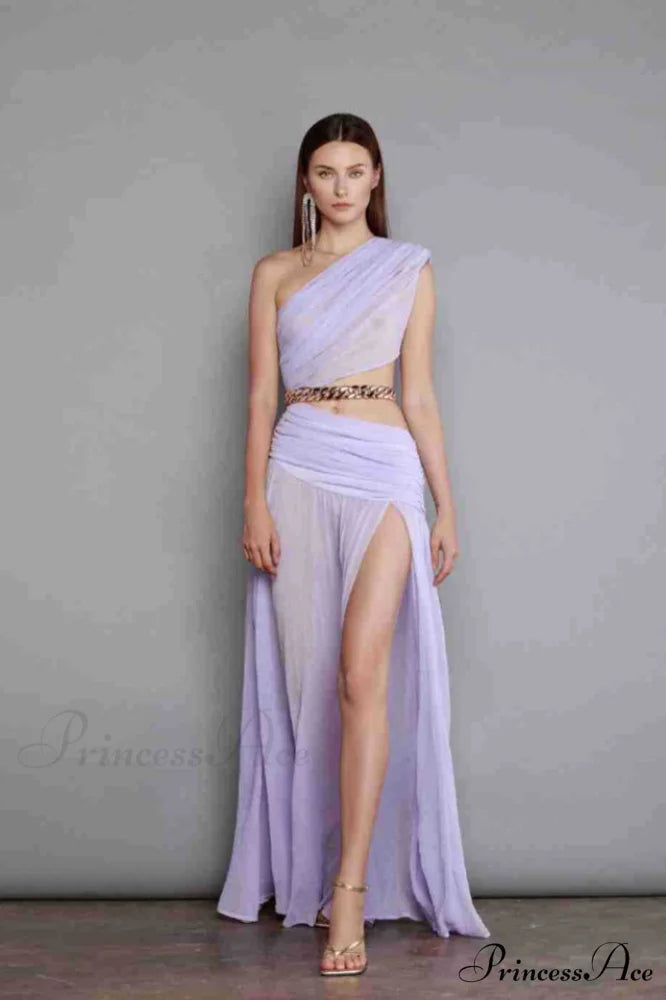 Cressida Split Stylish Chain Maxi Dress