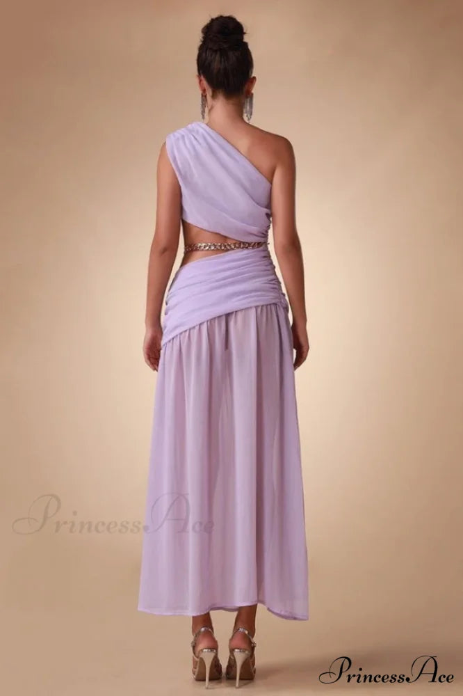 Cressida Split Stylish Chain Maxi Dress