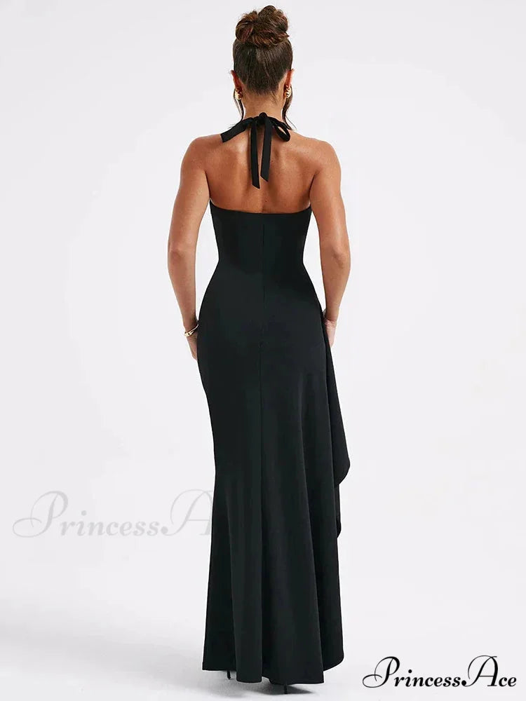 Crew Neck Graceful Vintage Ombre Dress