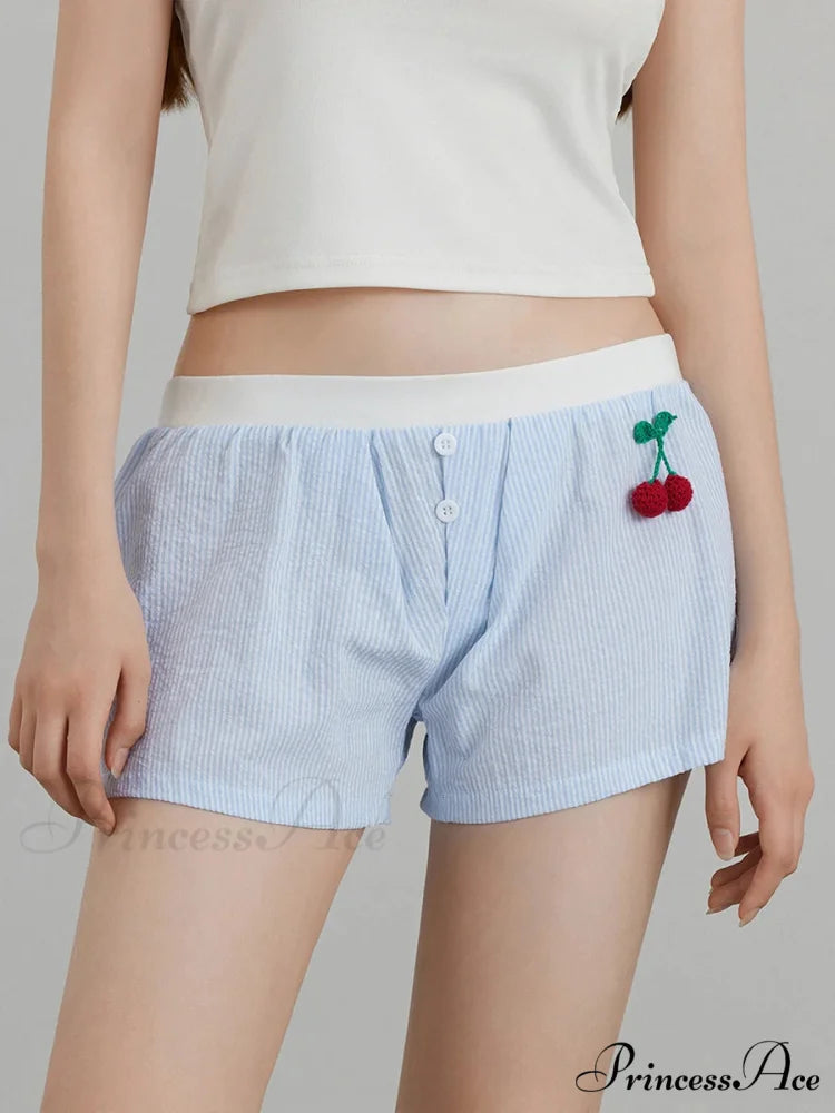 Crimson Banded Stretchy Waist Short short-250223