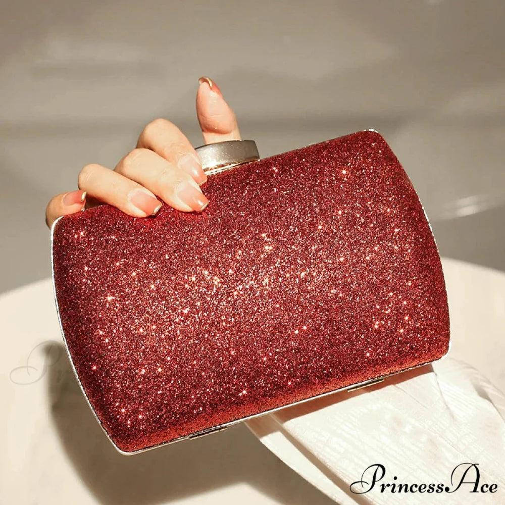 Crimson Gem Nighttime Clutch Wristlet Red wristlet-250126
