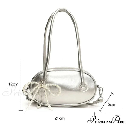 Crimson Informal Korean Fashion Armpit Shoulder Bag shoulder-250126