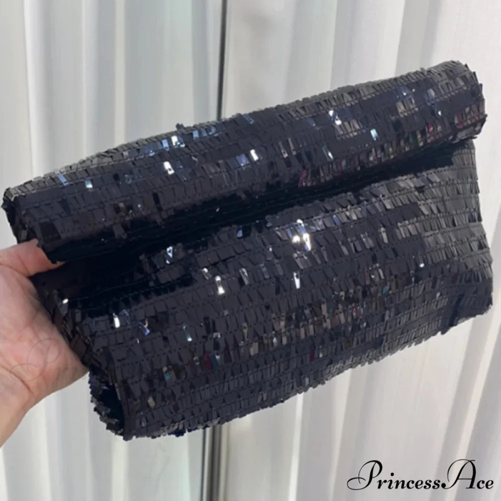 Crimson Sparkling Leather Clutch Bag Wristlet wristlet-250126