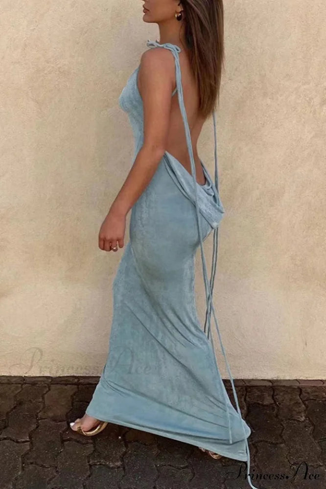 Cristina Elegant Gown M / Blue