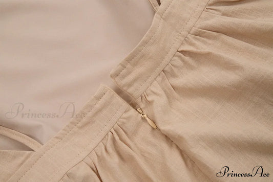 Crochet Cutie Stylish Linen Maxi Dress