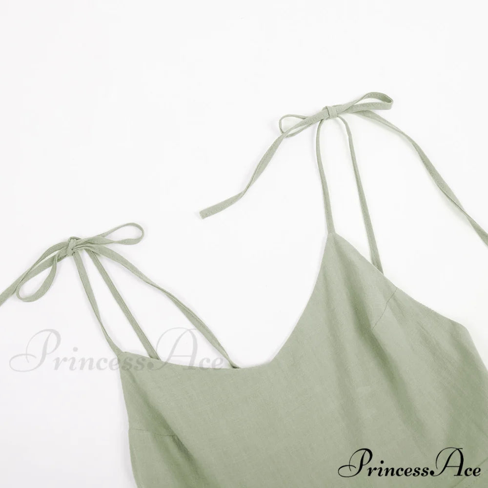 Crochet Cutie Stylish Linen Maxi Dress