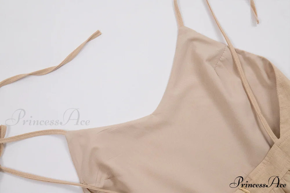 Crochet Cutie Stylish Linen Maxi Dress