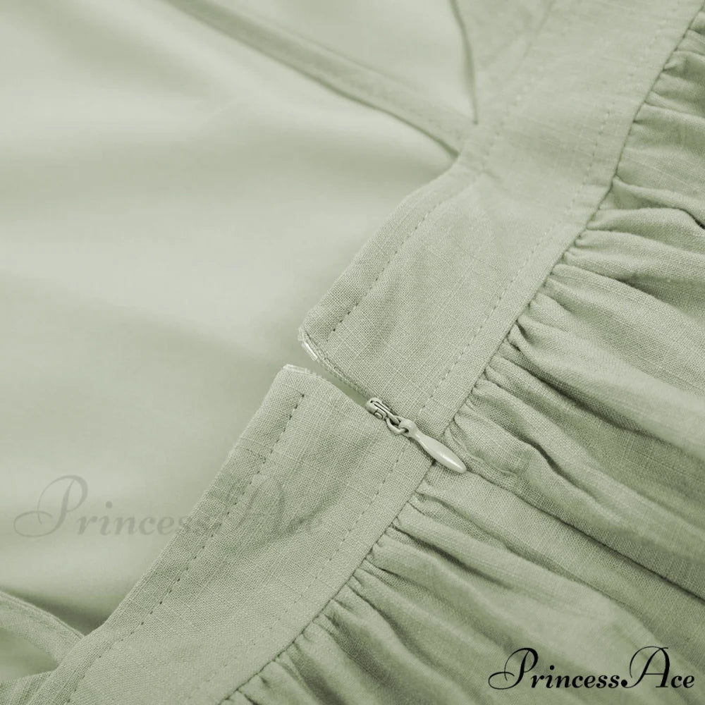 Crochet Cutie Stylish Linen Maxi Dress