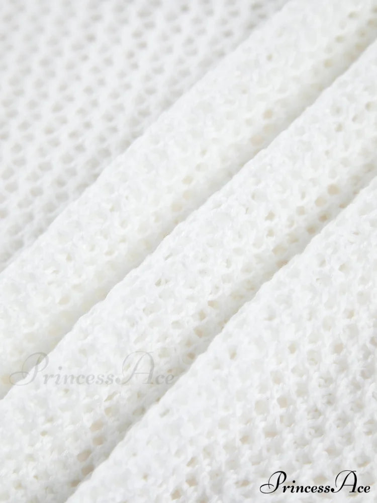 Crochet Eyelet Graceful Fly Away Cardigan