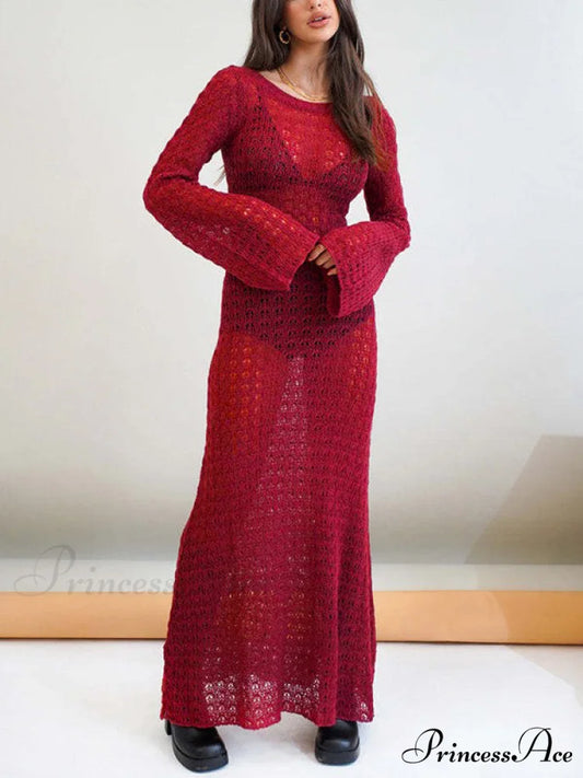 Crochet Fringed Graceful Wrap Skirt