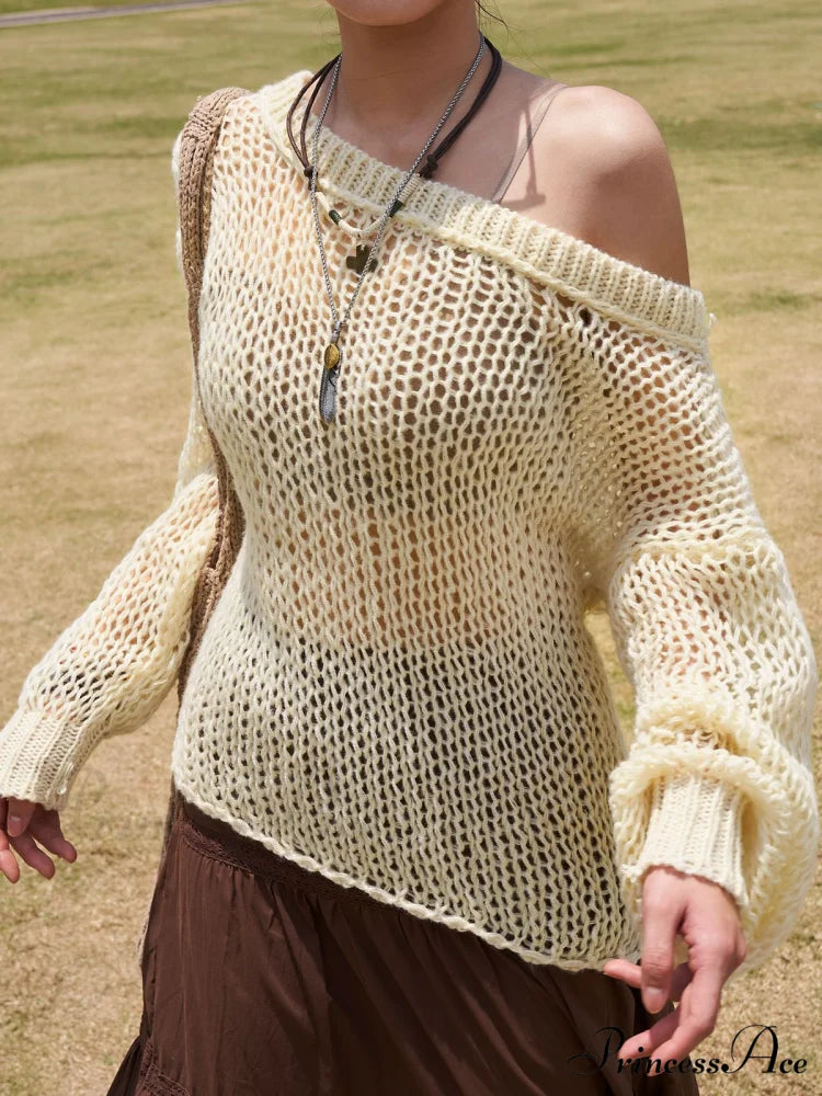 Crochet Hollow Graceful Knit Crop Top