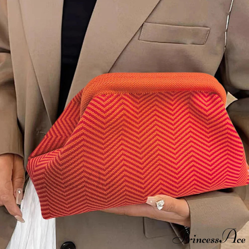 Crochet Pouch Woven Seaside Wristlet wristlet-250126