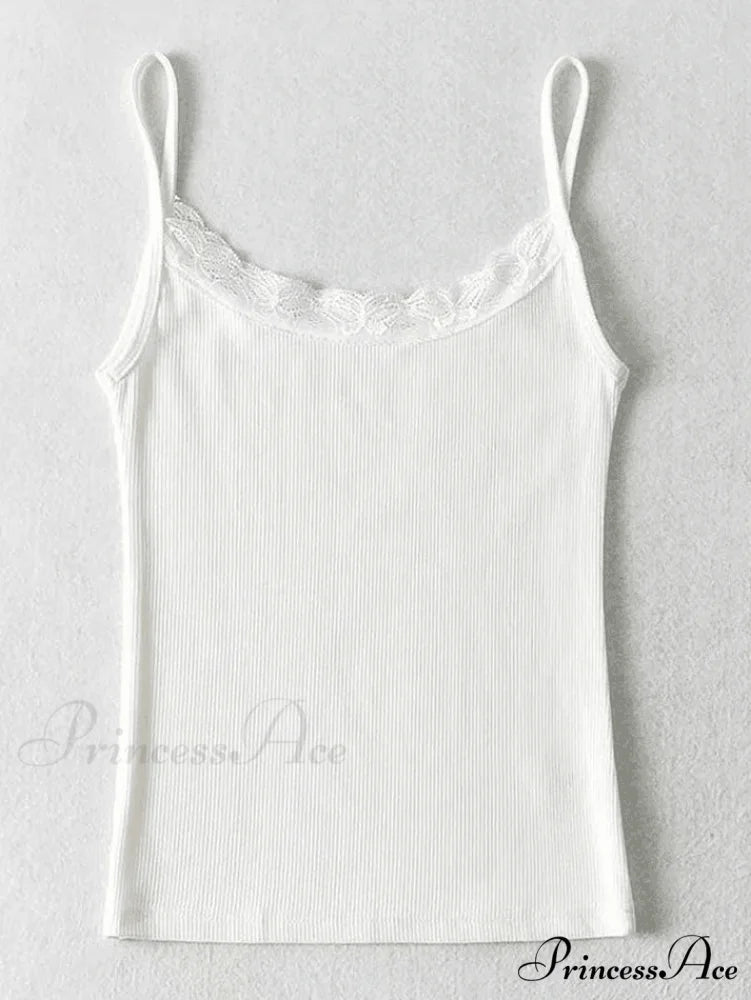 Cropped Lace Graceful Puff Sleeve Blouse White / S