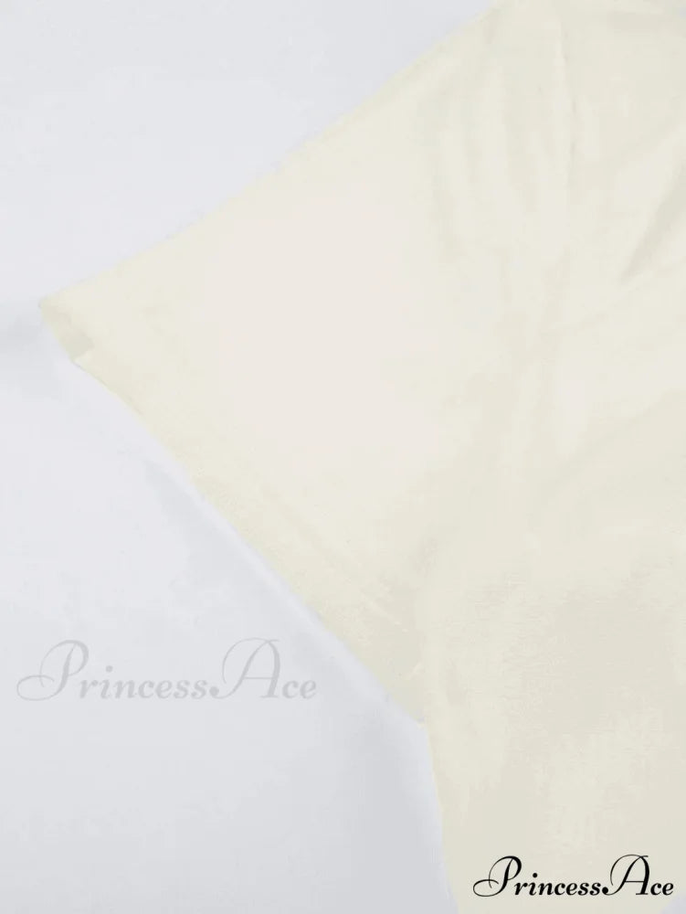 Cropped One Shoulder High Slit Classic Skirt Matching Set - Yellow